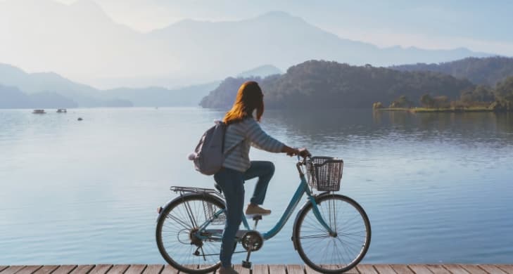 「日月潭」で湖畔の絶景サイクリング